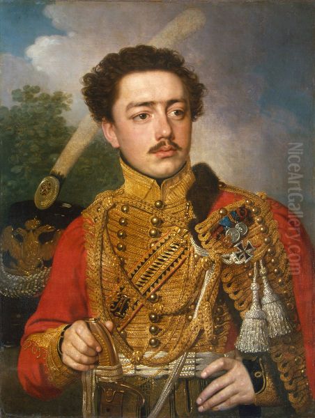Portrait of P.S. Masiukov, Staff Captain of the Life-Guards Hussar Regiment - view 1