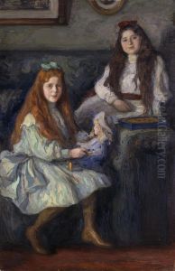 "Portrait of the Daughters of the Manufacturer Vysotsky" "Portrait of the Daughters of the Manufacturer Vysotsky"
