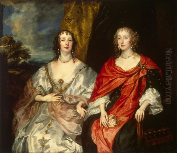 Portrait of Ladies-in-Waiting to Queen Henrietta Maria - view 1