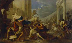Rape of the Sabine Women by Johann Heinrich Schonfeld