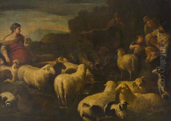 Flock of Sheep - view 1