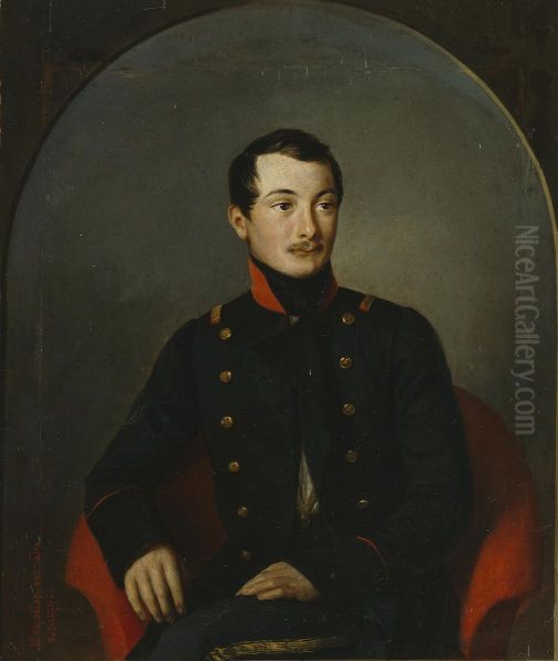 Portrait of a Hussar Guards Officer - view 1