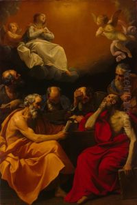 Fathers of the Church Disputing the Dogma of the Immaculate Conception by Guido Reni