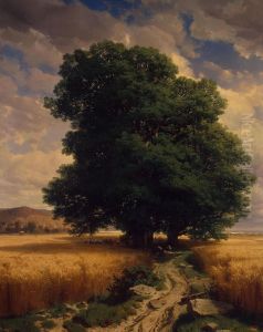 Landscape with Oaks