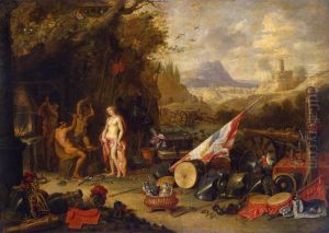 Venus at the Forge of Vulcan (Allegory of the Fire) by Jan van Kessel the Elder