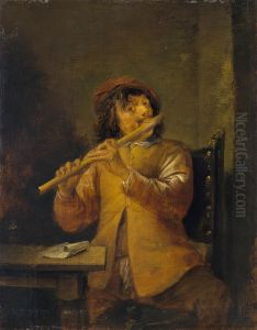 Flautist by David Teniers the Younger