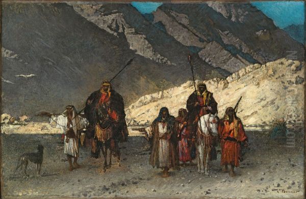 Arabian Sheikhs in the Mountains - view 1