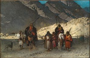 Arabian Sheikhs in the Mountains by Leon Bonnat