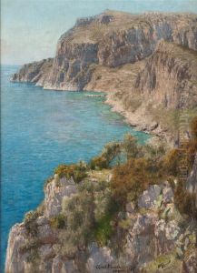 Felsen Von Capri by Enrico Castellaneta
