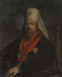 Portrait of Metropolitan Seraphim, whose secular name was Stefan Vasilievich Glagolevsky by Alexander Varnek