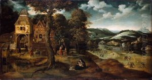 Landscape with the Rest on the Flight into Egypt by Joachim Patinir