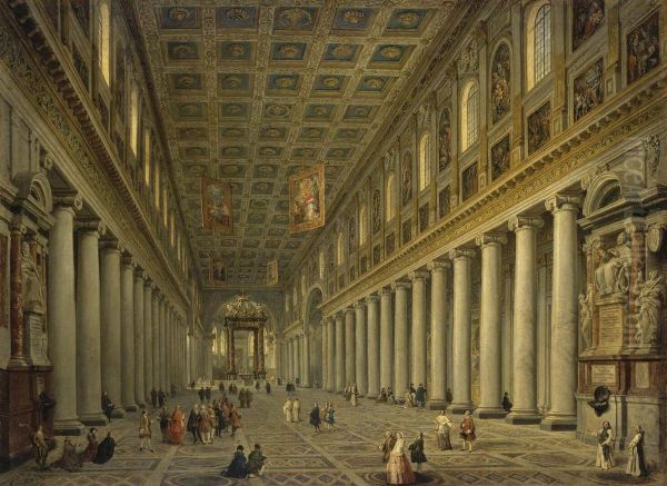 Interior of S. Maria Maggore in Rome - view 1