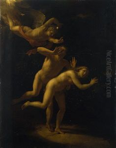 The Expulsion of Adam and Eve by Adriaen Van Der Werff