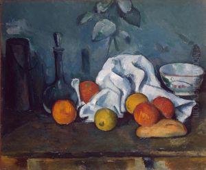 Boite a lait, carafe et bol by Paul Cezanne