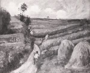 Chemin montant, environs de Pontoise by Camille Pissarro