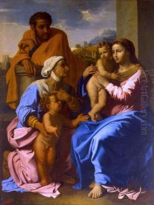 The Holy Family with St Elizabeth and John the Baptist by Nicolas Poussin