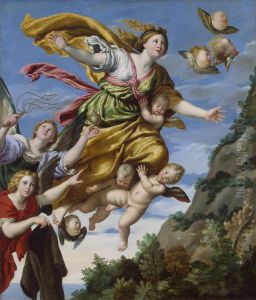 Maria Maddalena assunto in cielo by Domenico Zampieri (Domenichino)