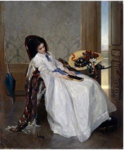 After a Walk by Gustave Leonard de Jonghe