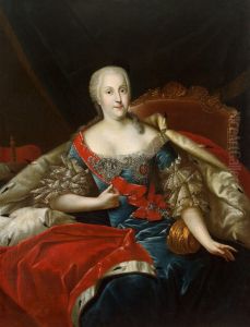 Portrait of Johanna Elisabeth of Holstein-Gottorp (1712-1760) by Antoine Pesne