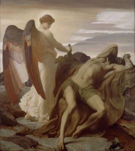 Elijah in the Wilderness by Lord Frederick Leighton
