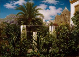 Garden of an Inn, Capri by Lord Frederick Leighton