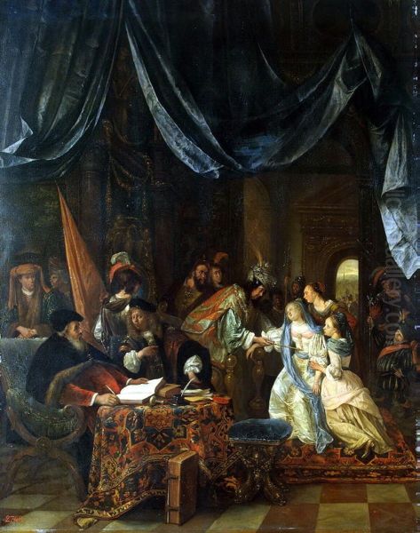 Esther before Ahasuerus - view 1