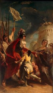 Coriolanus at the Walls of Rome or Veturia Pleading with Coriolanus by Giovanni Battista Tiepolo