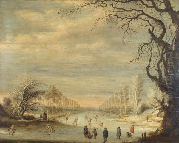 Winter Landscape with Skaters - view 1