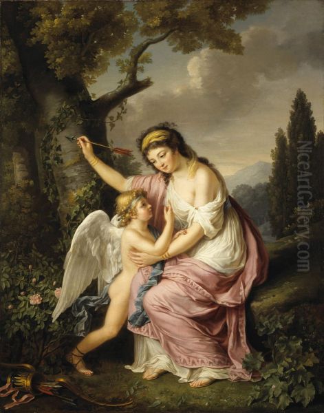Woman and Cupid - view 1