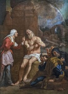 Job on the manure pileFrancais:Job sur le tas de fumierItaliano:Giobbe sul mucchio di letame by Gaspar De Crayer
