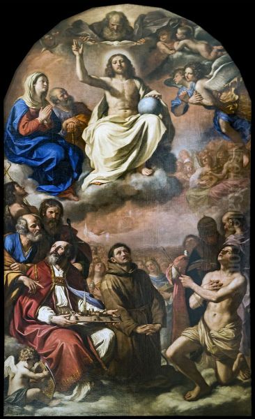 The glory of all saints. The patron saints of the city of Modena.Francais:La Gloire de tous les saints. Les saints protecteurs de la ville de Modene.Italiano:La gloria di tutti i santi. I santi patroni della citta di Modena. - view 1