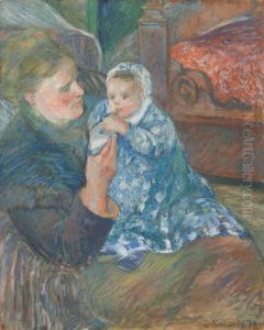 Mother and Child (Julie Pissarro and her son Ludovic-Rudolphe called Rodo) by Camille Pissarro