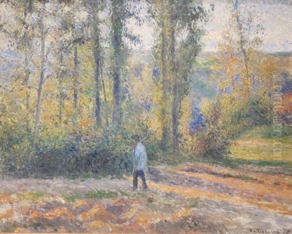 Hunter in a Landscape near Pontoise - view 1