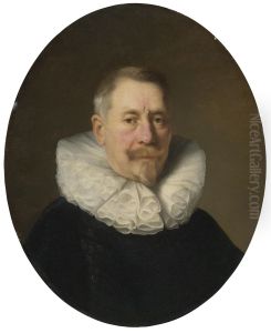 Elderly Man in a Figure-8 collar 'a la confusion' by Rembrandt