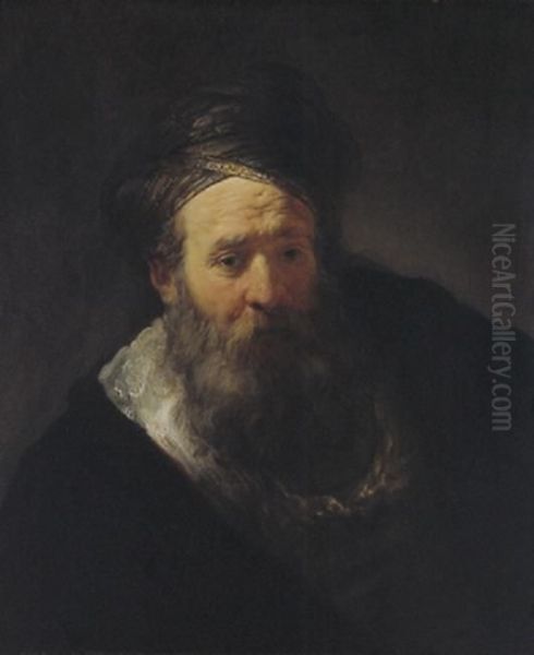 Old man with beard and turban - view 1