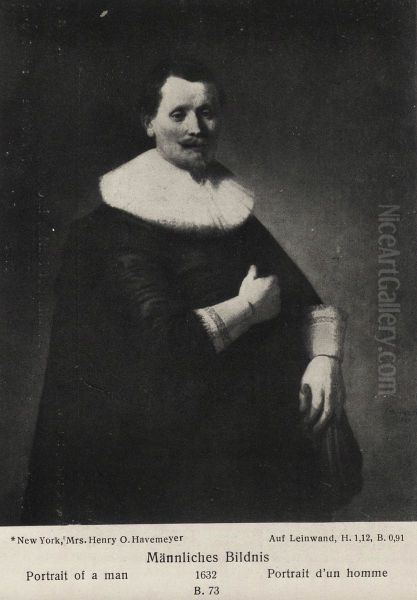 Portrait of a Man with Gloves - view 1