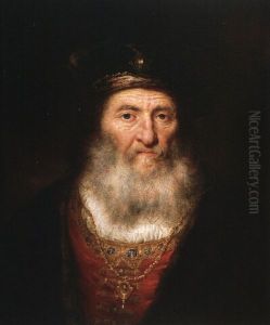 Old man with beard and beret