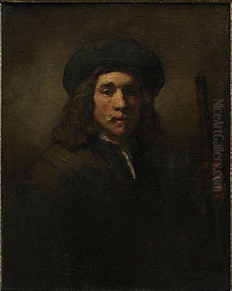 Youth with a long pole - view 1