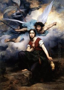 Joan of Arc listening to the voices by Eugene Romain Thirion