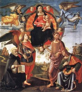 Madonna in Glory with Saints by Ghirlandaio Domenico