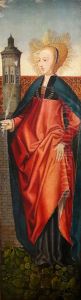 Saint Barbara. by Jacob Cornelisz Van Oostsanen