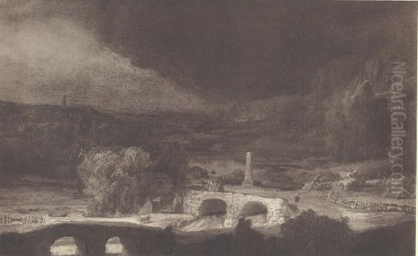 Landscape with Two Bridges - view 1