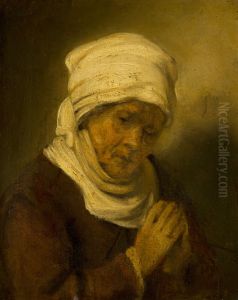 Praying Woman by Rembrandt