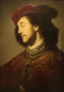 Young Man with a Red Beret by Jan Lievens