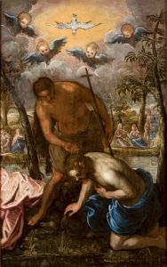 Baptism of Christ by Domenico Tintoretto