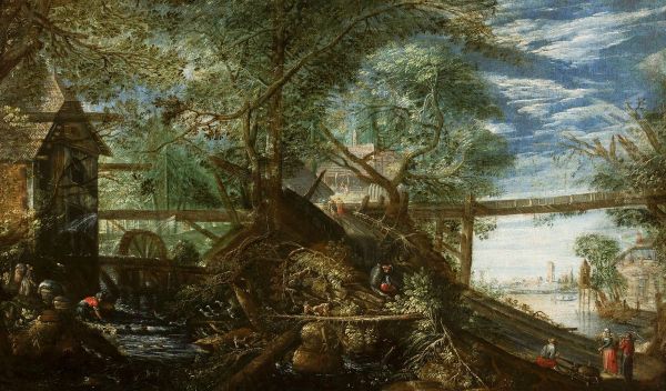 Landscape with a mill - view 1