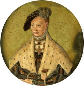 Portrait of princess Dorothea, wife of Albrech of Prussia by Jacob Binck