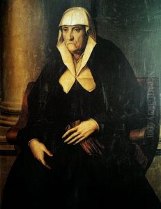 Portrait of an old lady. by Giorgio Vasari