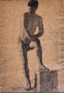 Nu academique by Henri-Jean Guillaume Martin