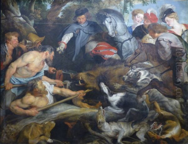 La chasse au sanglier. - view 1